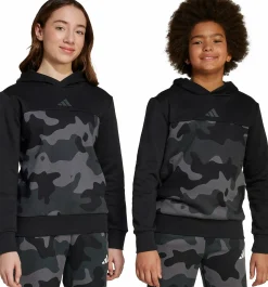 ADIDAS camo fl hood jr- Genser·Hettegensere