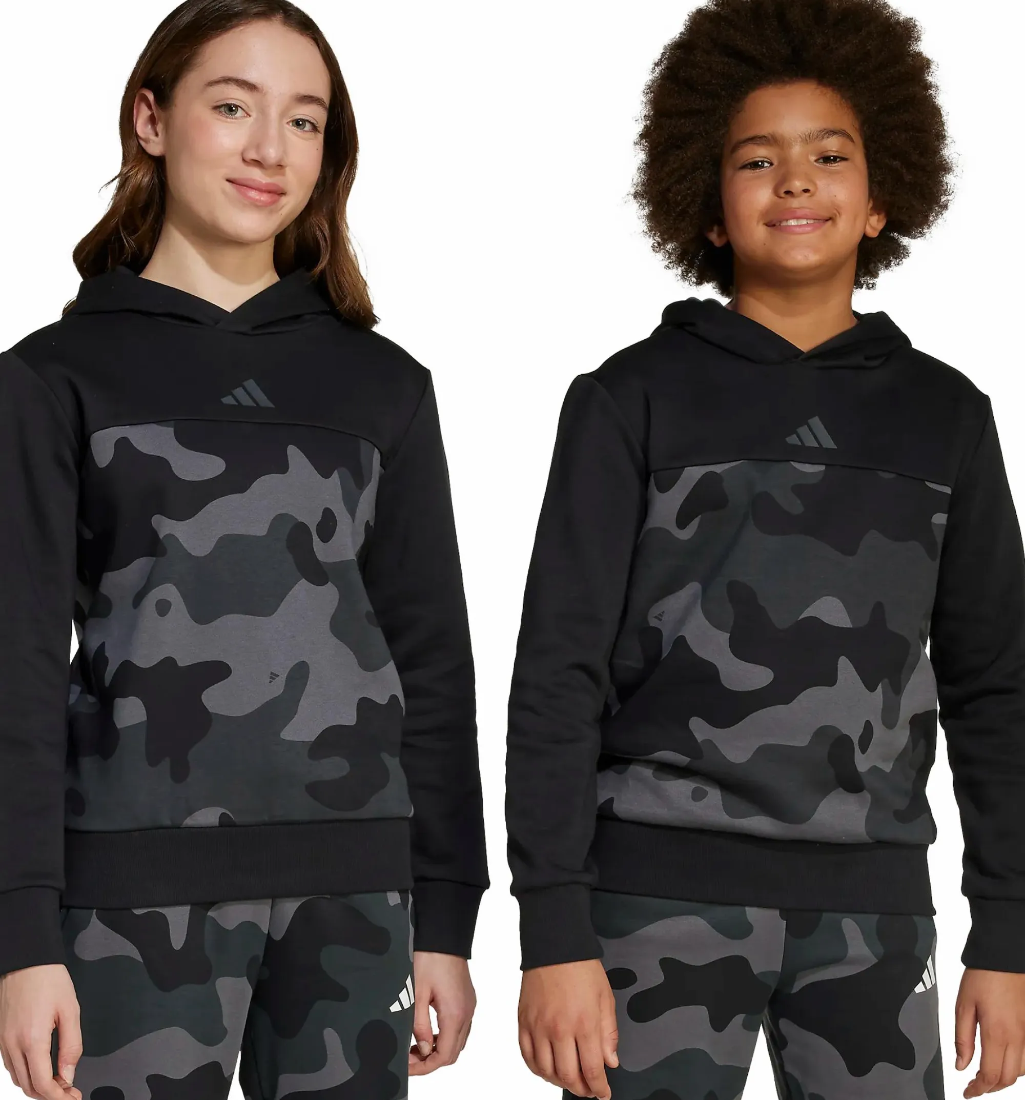 ADIDAS camo fl hood jr- Genser·Hettegensere