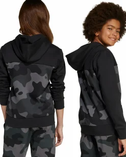 ADIDAS camo fl hood jr- Genser·Hettegensere