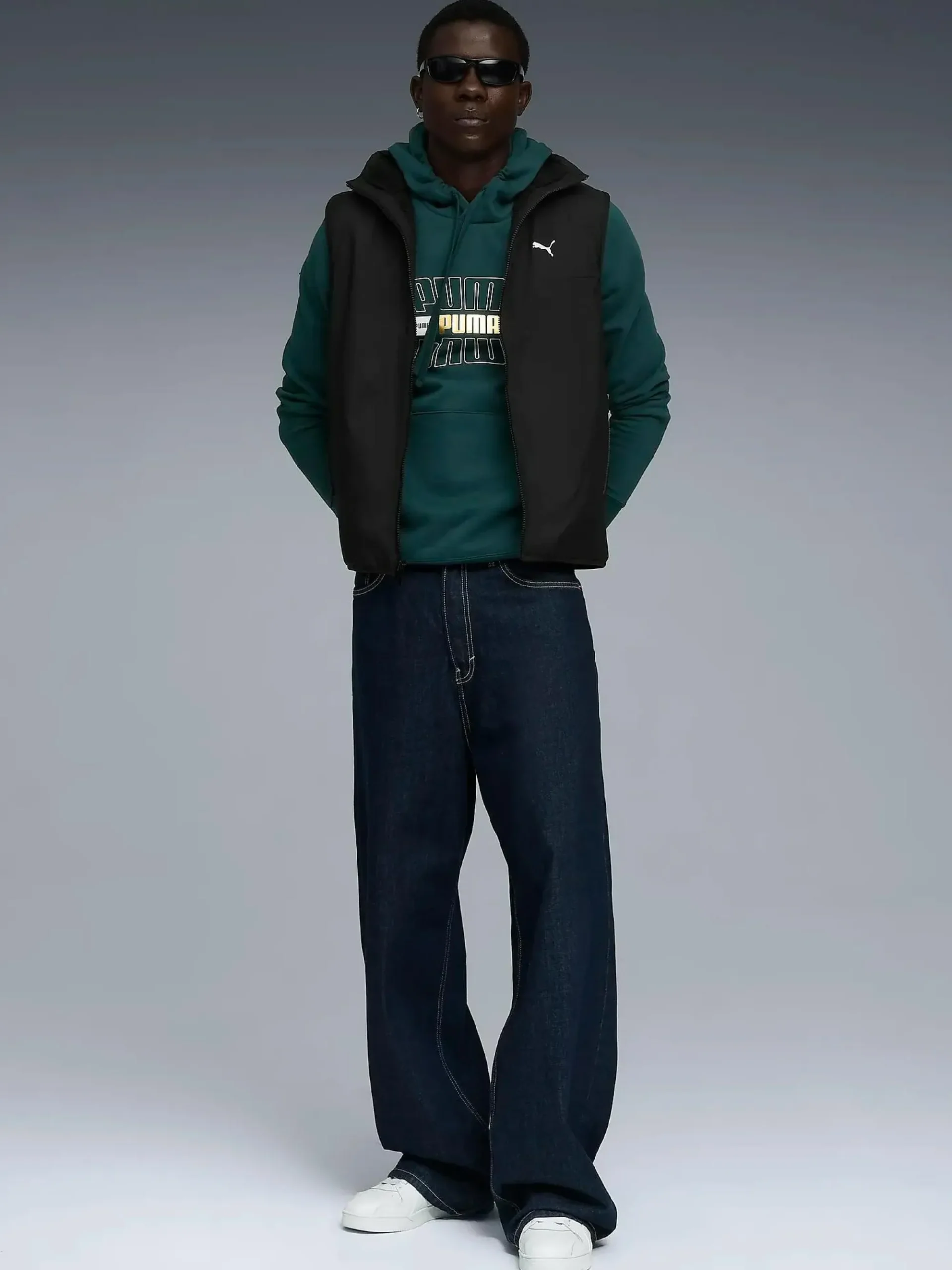 PUMA ess logo lab holiday hoodie m- Genser·Hettegensere