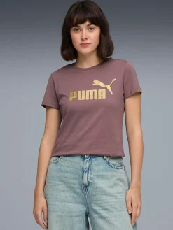 PUMA ess metallic tee logo w- Topper & Singlet·Topper