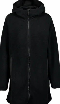 CROSS SPORTSWEAR long pile hood, lang fleecejakke, dame- Fleece|Genser·Fleecegensere