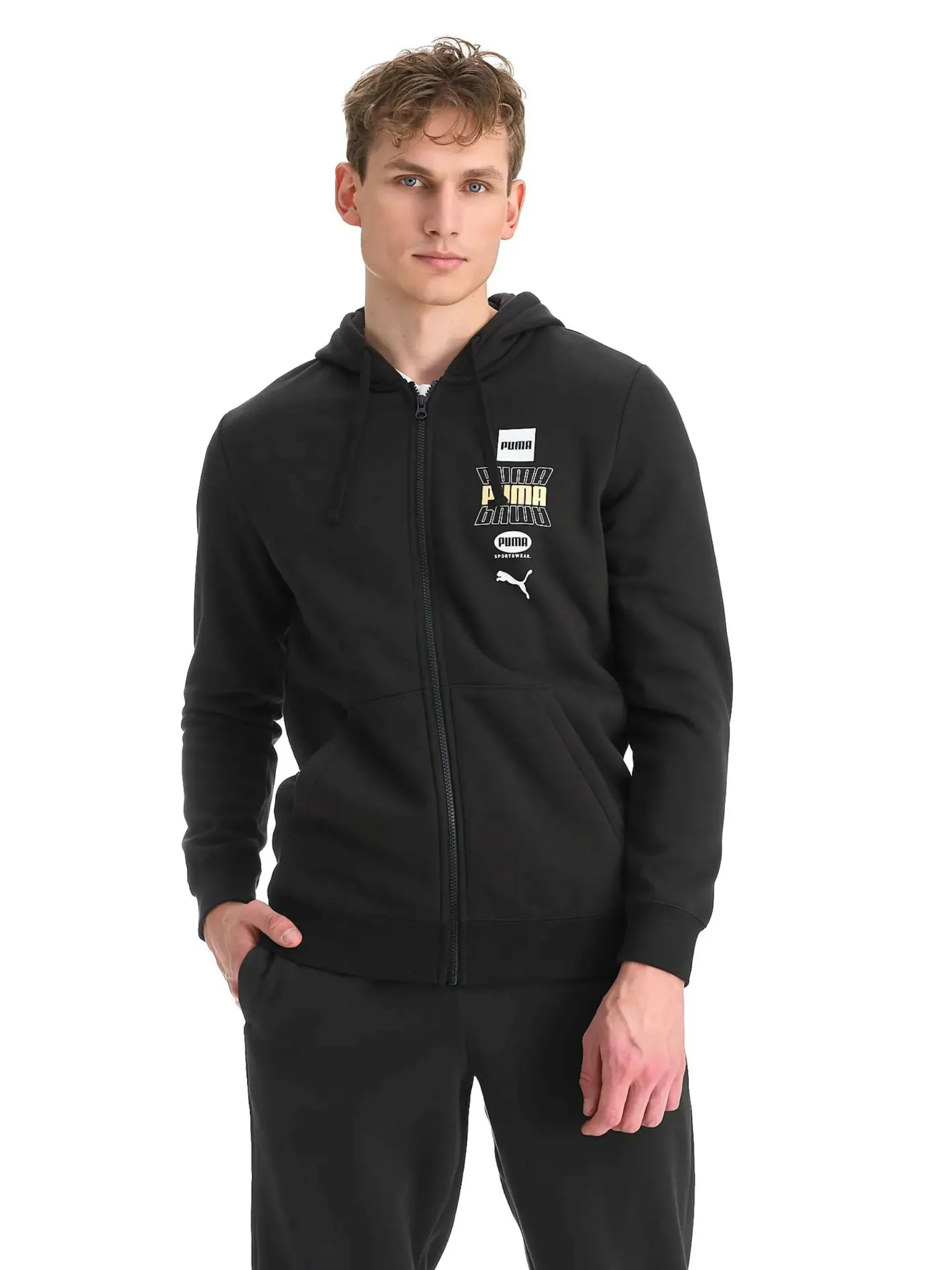 PUMA m ess logo lab holiday hood- Genser·Hettegensere