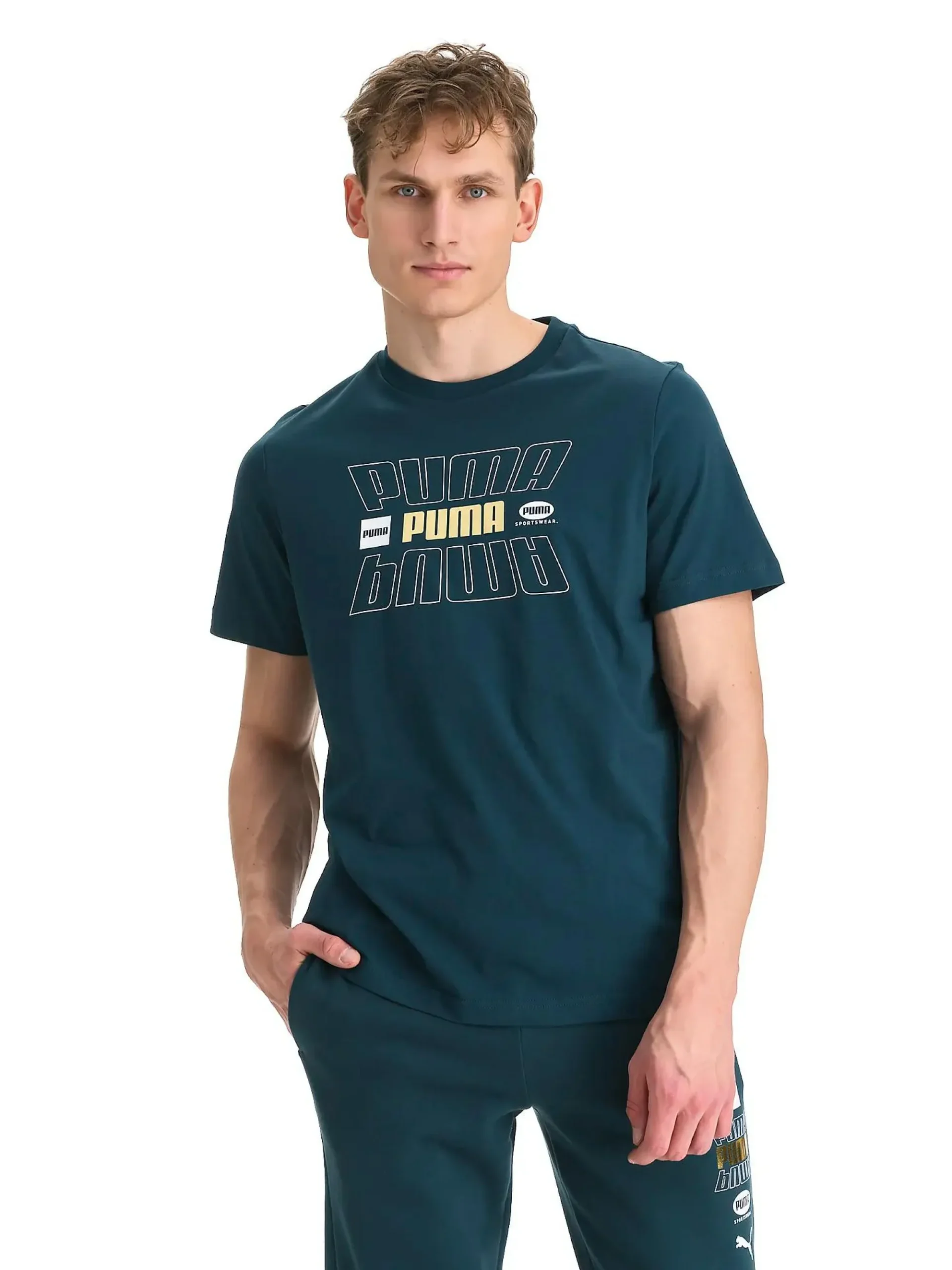 PUMA m ess logo lab tee holiday- T-skjorter Og Singlet·T-skjorter