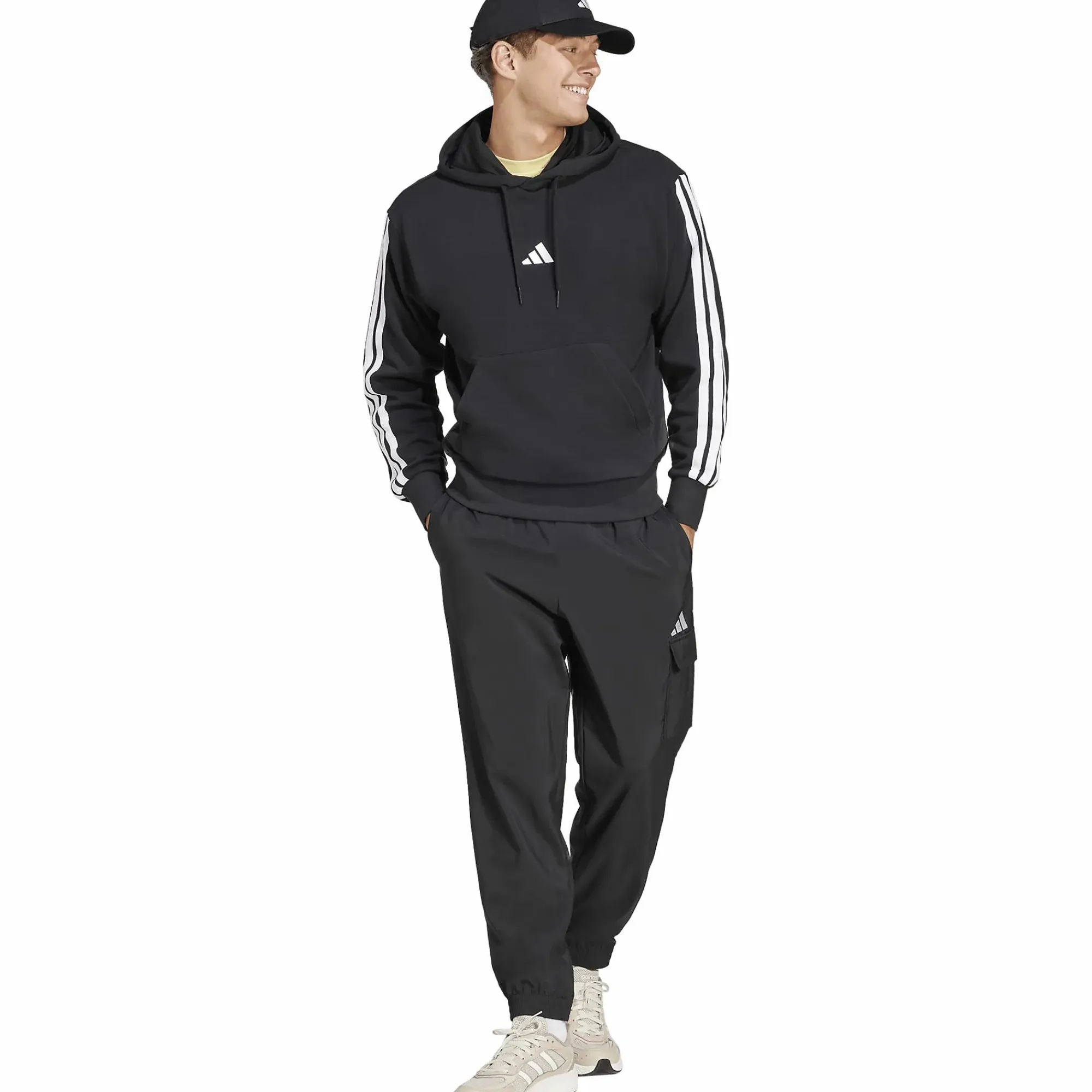 ADIDAS m 3s ft hoodie- Genser·Hettegensere