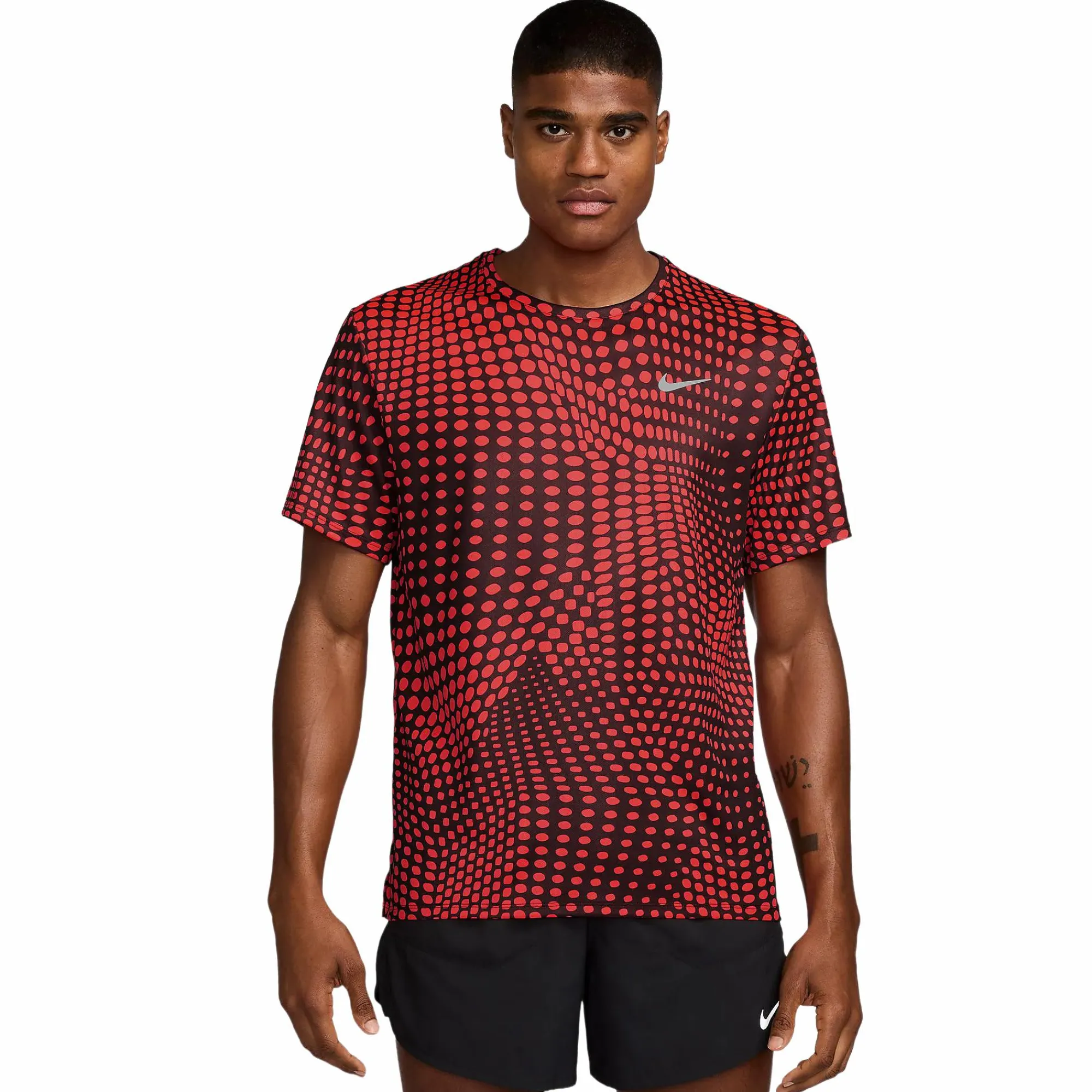 NIKE nk df miler prnt m- Løpeklær