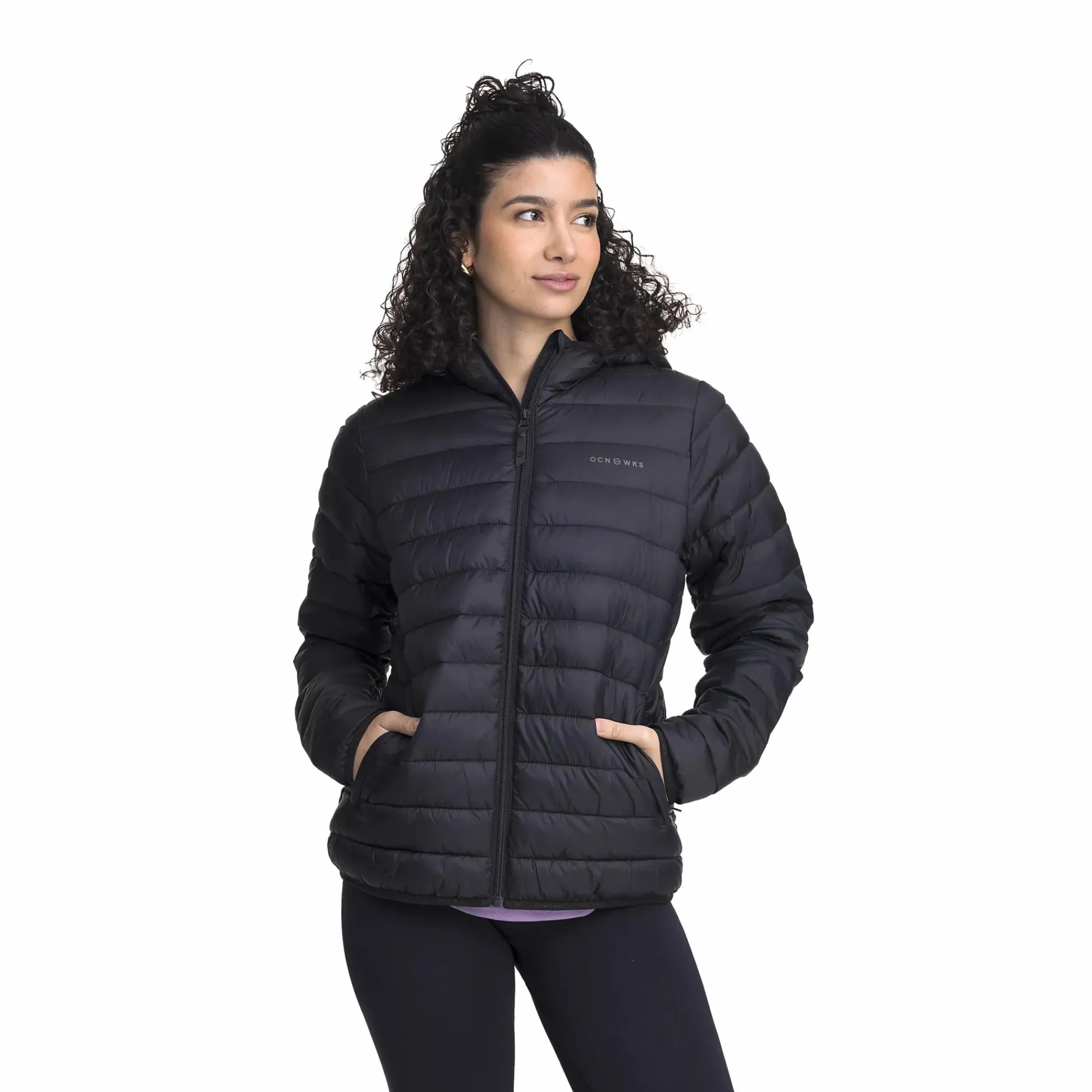 OCEAN WORKS padded hood jacket w- Jakker·Lettvektsjakker