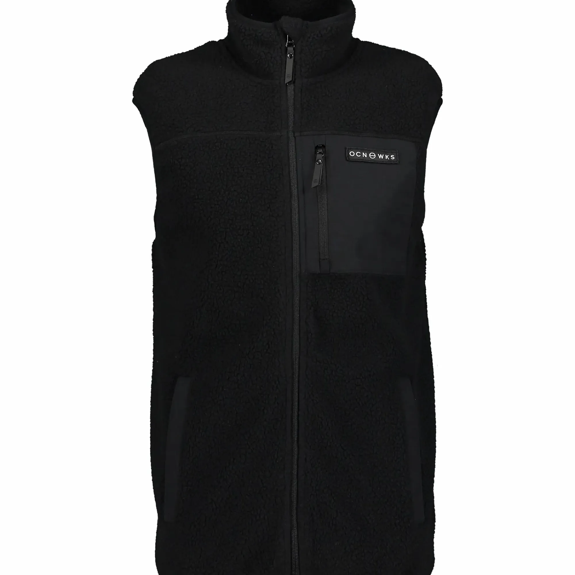 OCEAN WORKS pile zip vest m- Jakker·Vester|Friluftsklær