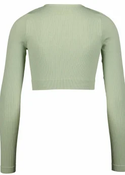 TRIDRI ribbed seamless cr ls w- Genser·Treningsgensere|Treningsklær