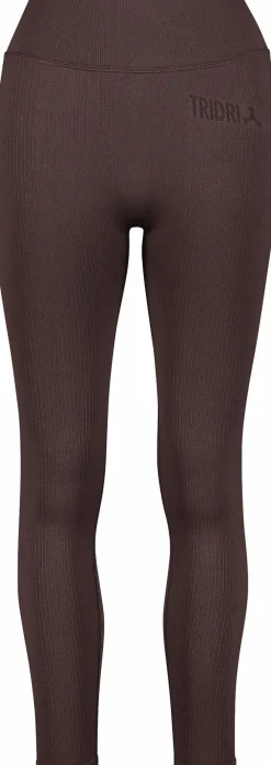 TRIDRI ribbed seamless tights w- Tights·Treningstights|Tights·Løpetights