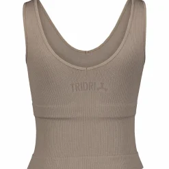 TRIDRI ribbed seamless top w- Treningsklær