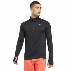REEBOK running quarter zip m- Genser·Treningsgensere|Genser·Løpegensere