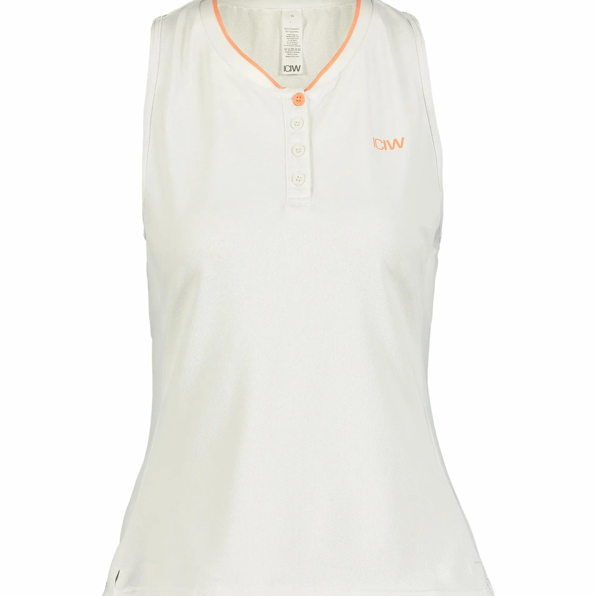 ICANIWILL training pique tank top /coral- Padel|Treningsklær