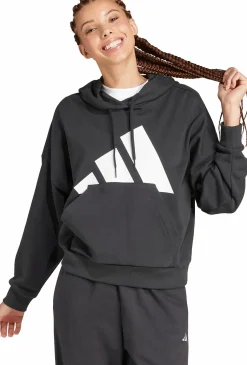 ADIDAS w big logo ft hood- Genser·Hettegensere