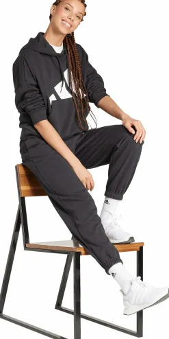 ADIDAS w big logo ft hood- Genser·Hettegensere